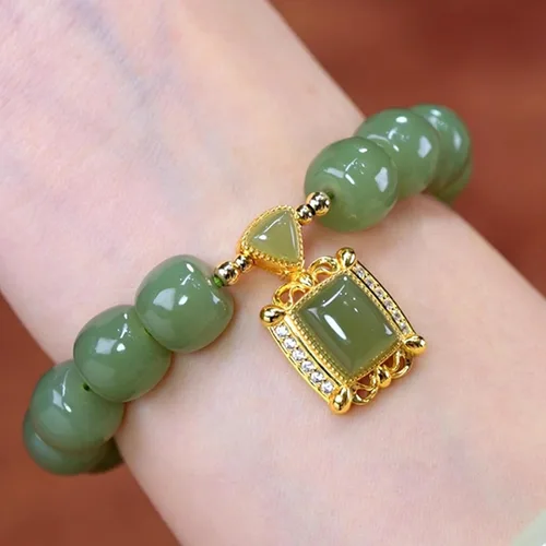 Vista 25 de Pulsera de la suerte para mujeres y hombres, joyería retro sintética con cuentas de ágata, un regalo maravilloso para tus seres queridos