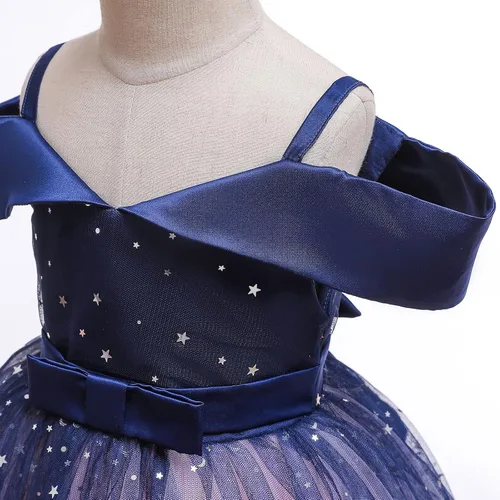 Vista 5 de Vestidos de princesa para niñas, vestidos de niña de las flores para vestidos de fiesta de boda, vestidos de fiesta para niñas de 2 a 10 años