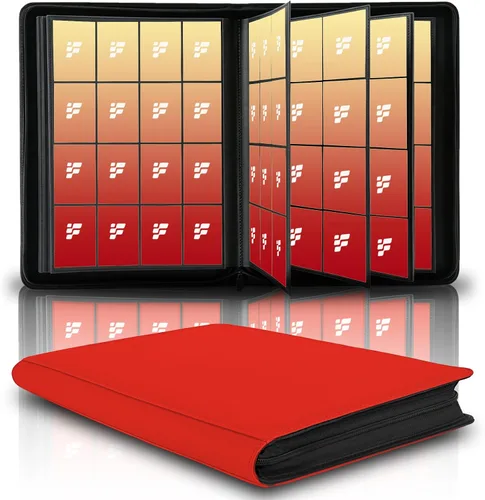 Vista 8 de Carpeta de tarjetas coleccionables de 9 bolsillos, libro de tarjetas premium para 360 tarjetas, álbum de tarjetas resistente para tarjetas
