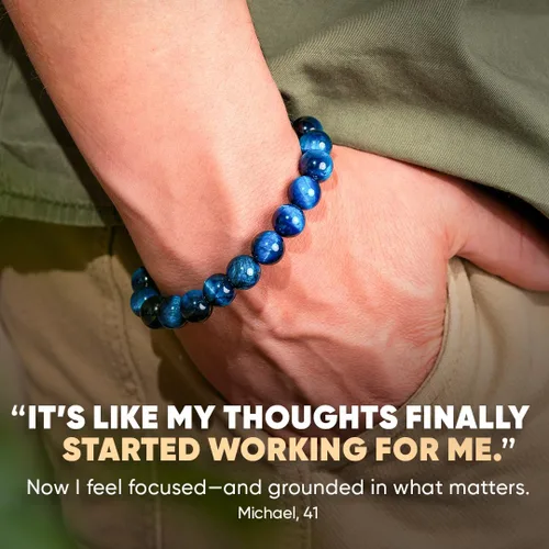Vista 24 de Conscious Items Pulseras espirituales para mujeres y hombres, pulsera de cristal curativo con piedras naturales para meditación, alineación
