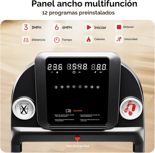 Vista 4 de RHYTHM FUN 8.0 MPH Treadmills for Home, Running Walking Pad Treadmill with Incline up to 8%, Foldable Treadmill with Handle Bar, Low Noise Walking