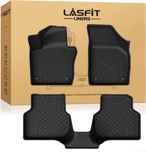 Vista 49 de LASFIT Alfombrillas para Freightliner Cascadia 2008-2017, protección para todo tipo de clima, revestimientos de automóvil de elastómero