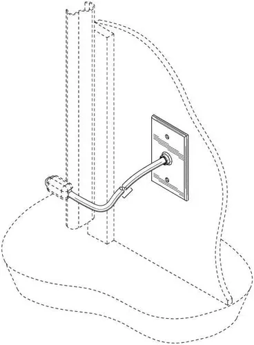 Vista 2 de Kit Protector de Cubierta de Cable de Sensor de Puerta de Garaje Premium. Incluye 3 Cubiertas, Tubo y Todo el Hardware Necesario. Compatible