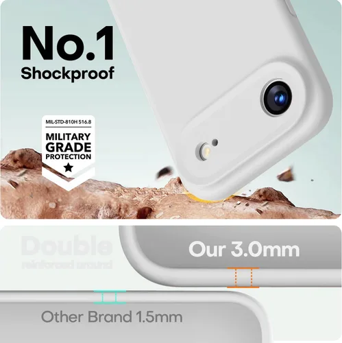 Vista 290 de LOVE 3000 Diseñada para Funda iPhone Air, Silicona Premium [Compatible con Magsafe][Forro de Microfibra Suave Anti-Rayones] Funda Protectora