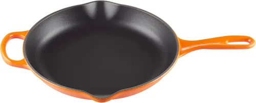 Vista 18 de Le Creuset Sartén de Hierro Fundido Esmaltado Signature con Mango de Hierro, 6.33", Cerise