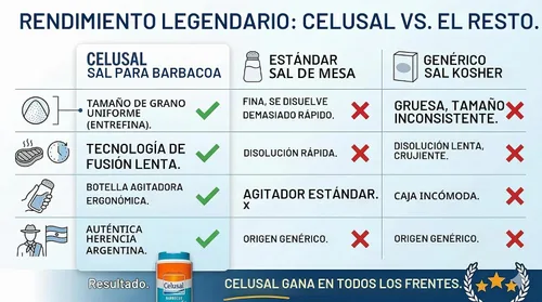 Vista 5 de Celusal Sal Parrillera / Sal Barbacoa Argentina 2.2 lbs