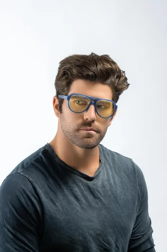 Vista 7 de GUNNAR - Lentes de juego AlienwareRoswell Conspiracy Blue Amber Lens - Alivia el ojo seco y alivia el ojo seco