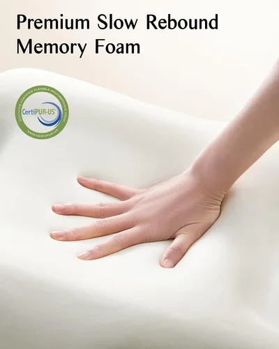 Vista 5 de Almohada para la apnea del sueño para usuarios de Cpap, almohadas ergonómicas ajustables de espuma viscoelástica para dormir de lado y espalda