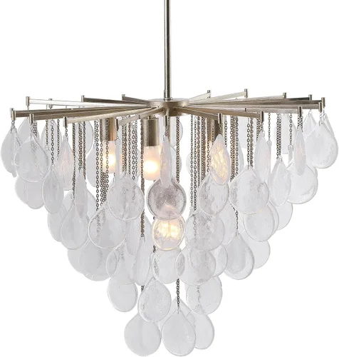 Vista 4 de Uttermost Goccia - Colgante de cristal con forma de lágrima de 6 luces