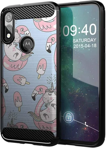 Vista 28 de CasesOnDeck - Funda compatible con Motorola Moto E (2020), diseño delgado, flexible, elegante, de protección contra golpes, funda de poliuretano