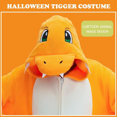 Vista 2 de VEULENT Adult Onesie Pajamas Unisex Animal One-Piece Cartoon Costume Cosplay Homewear Sleepwear Partywear For Men Women