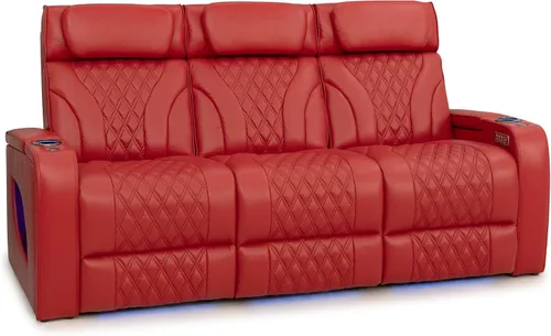 Vista 79 de Seatcraft Luminis LT - Asiento de cine en casa, reclinable, color rojo