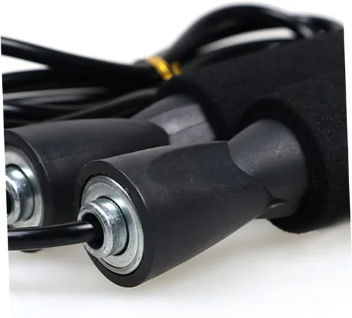 Vista 6 de 2 cuerdas de saltar con rodamientos de bolas con asas ergonómicas antideslizantes, cable de PVC para resistencia a los arañazos y flexibilidad