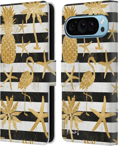 Vista 7 de Head Case Designs Officially Licensed Paul Brent Agate Mermaid Coastal Leather Wallet Case Compatible with Google Pixel 9 / Pixel 9 Pro