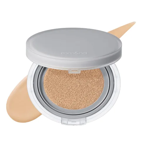 Vista 7 de Rom&nd Nu Zero Cushion (02 Pure 21) - Larga Duración, Alta Cobertura, Acabado Semi Mate, Tez Impecable Sin Apelmazarse, Base de Maquillaje y 02 Puro