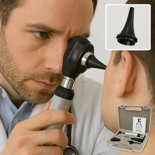 Vista 7 de Cynamed Otoscope Diagnostics Kit de examen de oído, nariz y garganta, herramienta perfecta para estudiantes