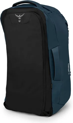Vista 5 de Osprey Farpoint 70L Mochila de viaje para hombre, azul espacial apagado