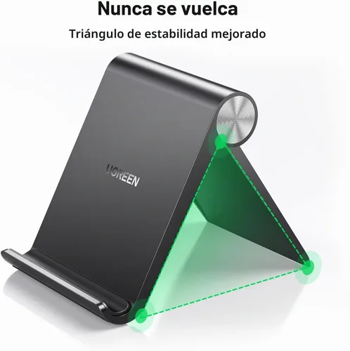 Vista 6 de UGREEN Soporte de teléfono celular para escritorio, portátil, plegable, ángulo ajustable, compatible con iPhone 17 Air 16 15 Pro Max 14 Plus, iPhone