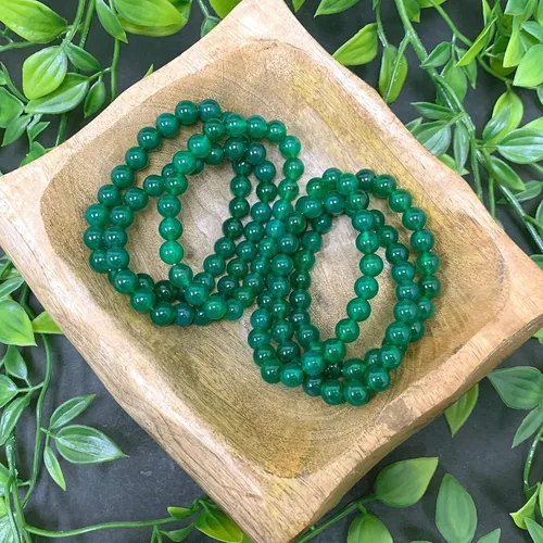 Vista 441 de Gem Avenue Handmade Round Bead Stretch Bracelet Unisex Natural Stone Beaded Jewelry for Men & Women, Elastic Wristband for Daily Wear