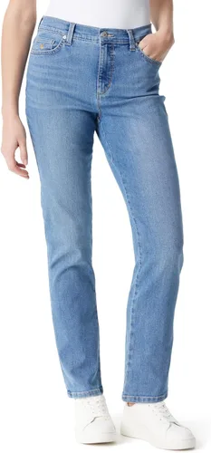 Vista 81 de Gloria Vanderbilt - Pantalones de mezclilla Amanda clásicos de tiro alto y pierna cónica petite para mujer Begonia Bloom