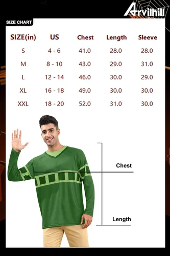 Vista 6 de Arvilhill Disfraz de Halloween para adultos, camisa polo clásica a rayas