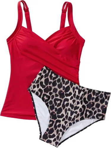 Vista 45 de SUUKSESS Traje de baño tankini sexy con efecto de realce y control de abdomen para mujer