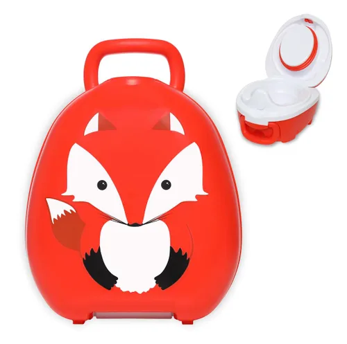 Vista 11 de My Carry Potty - Orinal de viaje para niños de 18 meses a 3 años, gato Gato Blanco