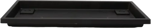 Vista 4 de The HC Companies Bandeja Rectangular Veneciana para Plantas - Platillo de 17.5" para Maceta de 18", Bandeja de Goteo de Plástico para Drenaje - Uso