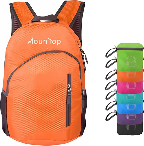 Vista 7 de MounTop Mochila resistente al agua plegable ligera al aire libre para viajes senderismo equitación