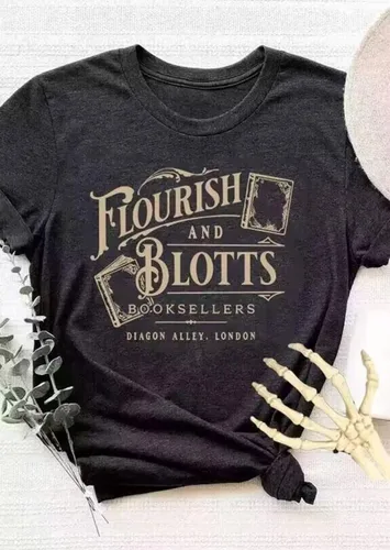 Vista 3 de Camiseta de Halloween para mujer, regalo para amantes de los libros, camiseta divertida de lectura, camiseta retro con estampado de letras, camiseta
