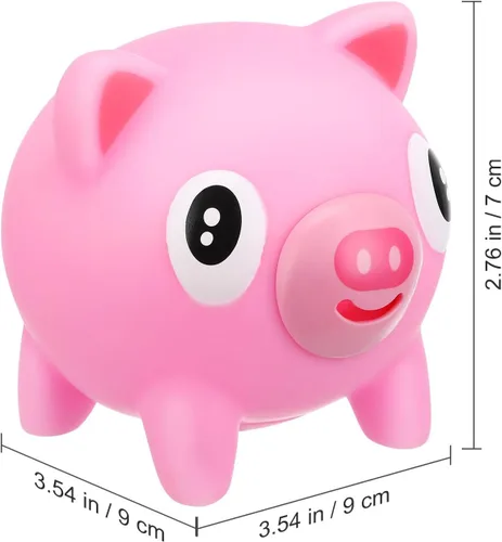 Vista 6 de Juguete de cerdo chirriante con lengua de 3.54 pulgadas, juguete portátil para apretar para niños, juguete sensorial, alivio de la ansiedad