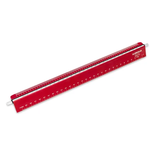 Vista 12 de Alumicolor Select-a-Scale Herramienta de dibujo métrico con varilla de calibración (30CM, verde)
