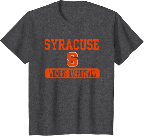 Vista 9 de Camiseta de baloncesto naranja de Syracuse para mujer con licencia oficial, Negro