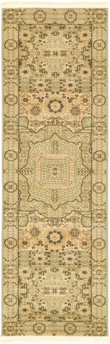 Vista 21 de Unique Loom Palace Collection - Alfombra rectangular (2 pies 2 pulgadas x 3 pies 1 pulgada, verde claro/marrón)