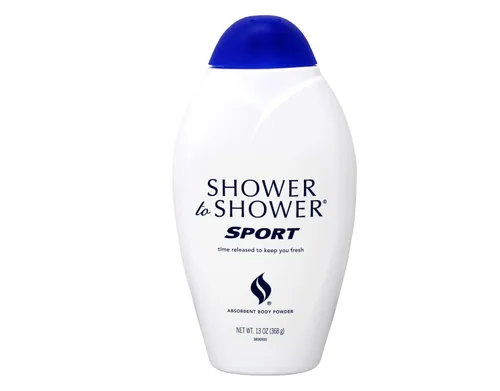 Vista 2 de Shower to Shower Polvo corporal absorbente, Sport, botellas de 13 onzas (paquete de 2)