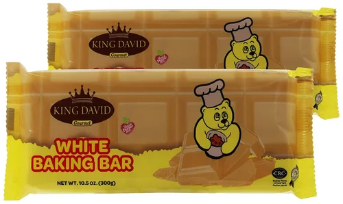 Vista 3 de King David - Barra de fusión de chocolate vegana para hornear, sin lácteos, fácil de maltear, 10 piezas de 1.06 oz por barra fácil de romper, 2