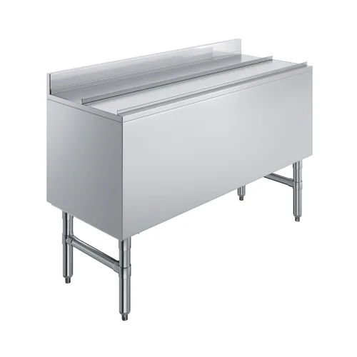 Vista 10 de AmGood 18.5 in. x 24 in. Cubo de hielo debajo de la barra con tapa deslizante NSF Baúl de hielo de acero inoxidable con tapa deslizante