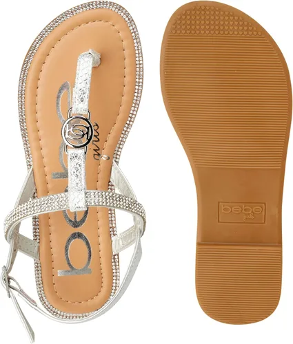 Vista 5 de bebe Sandalias para niña Sandalias de serpiente tachonadas con diamantes de imitación con medallón (niño pequeñoniño grande)