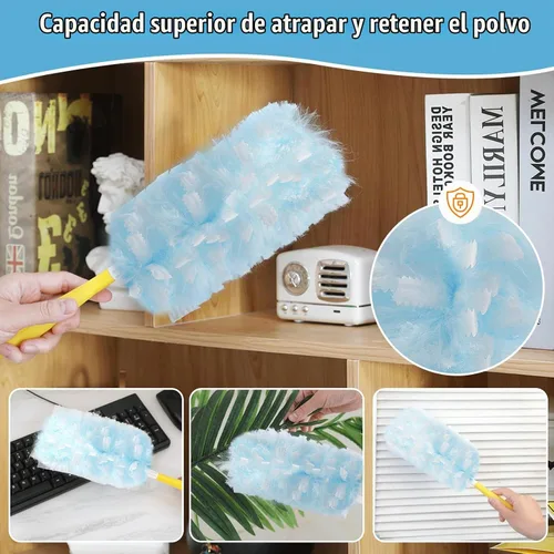 Vista 4 de 50 repuestos de plumero resistentes de 360° compatibles con Swiffer, más grandes, repuestos de plumeros electrostáticos desechables extra gruesos