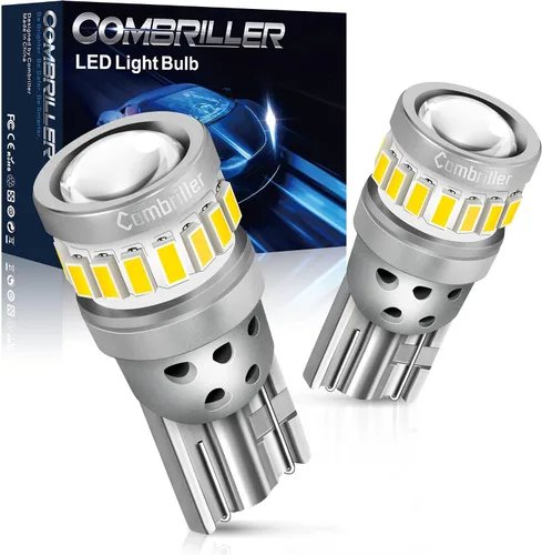 Vista 12 de Combriller 3157 Bombilla LED blanca 6000K, 3056 3156 3057 4157 LED con proyector de repuesto para luces LED de reversa, bombilla de señal de giro