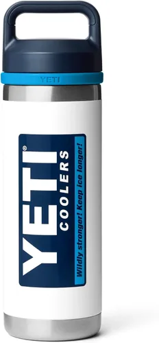 Vista 25 de YETI Rambler Botella de 18 oz, aislada al vacío, de acero inoxidable con tapa Chug, negro