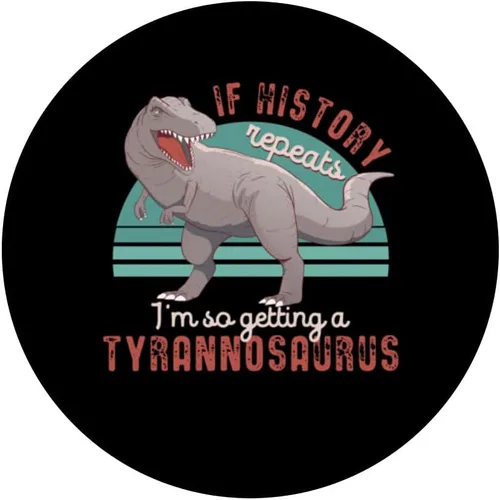 Vista 3 de Divertido tiranosaurio T Rex dinosaurio amante favorito dinosaurio PopSockets intercambiables PopGrip