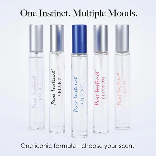 Vista 8 de Pure Instinct CRUSH The Original - Perfume de aceite esencial con infusión de feromonas, para sus mujeres, listo para la TSA