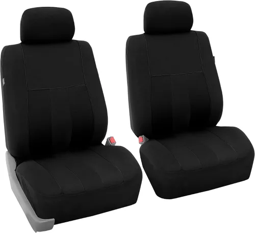 Vista 37 de FH Group Juego completo de fundas de asiento de coche de tres filas a rayas, compatible con bolsas de aire y listas para dividir, ajuste universal