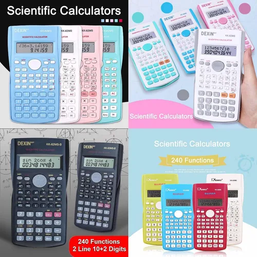 Vista 5 de Calculadoras científicas de escritorio, calculadoras científicas para estudiantes, calculadora científica de 240 funciones, 2 líneas, 10+2 dígitos