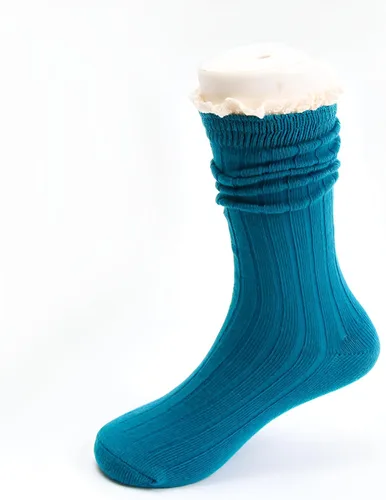 Vista 2 de 5 Pack Girls Sweet Socks Lace Trim Cotton Knit Footed Leg Boot Stocking