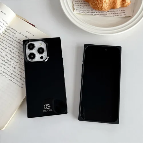 Vista 7 de Cocomii - Funda rectangular compatible con iPhone 13 Pro Max/12 Pro Max - Color sólido, tonos de moda, para mujeres, niñas, hombres, funda Caramelo