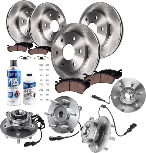 Vista 17 de Detroit Axle - Rotores de freno para Ford Mustang 2015 2016 2017 2018 2019 2020 2021 2022 2023 Rotores de freno de disco 2016 2017 2018 2019