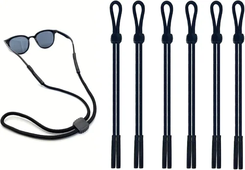 Vista 2 de DECKER Correa de seguridad deportiva para lentes de sol, 6 unidades, soporte para lentes de sol, para hombres y mujeres