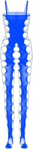 Vista 10 de Body de malla sexy para mujer, lencería de red elástica, body de una pieza transparente Negro